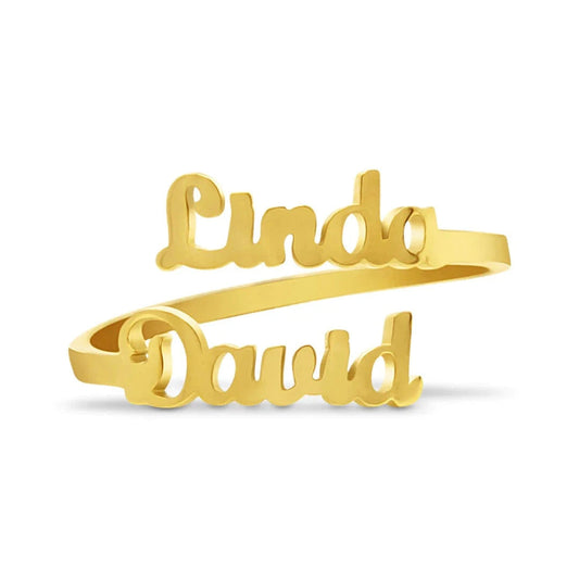 Anillo personalizado con doble nombre - Moroveta