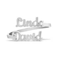 Anillo personalizado con doble nombre - Moroveta