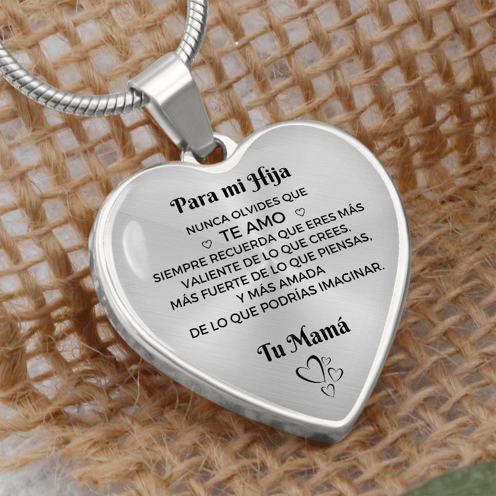 Collar con colgante  Para mi Hija - De Mamá
